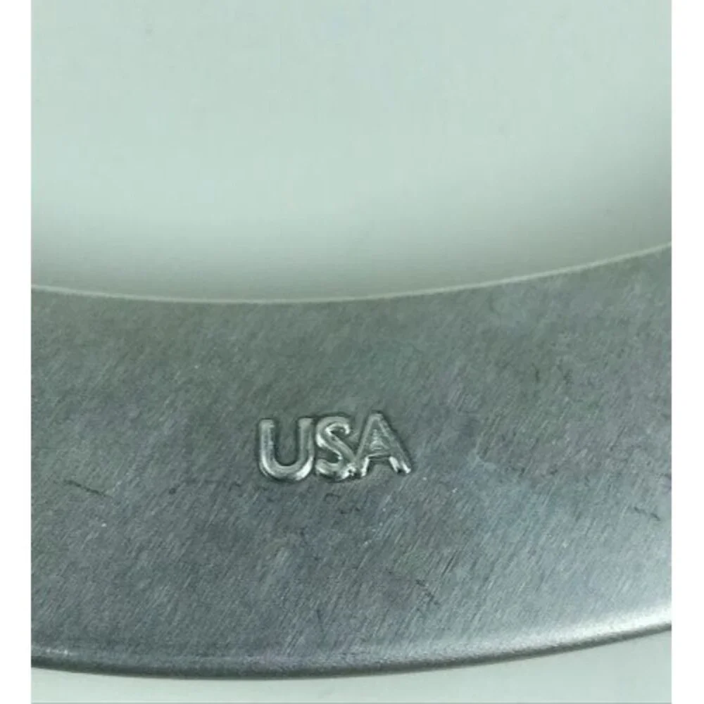 The Pampered Chef Baking 10 inch Pie Crust Shield Silver Made In USA Ships Fast